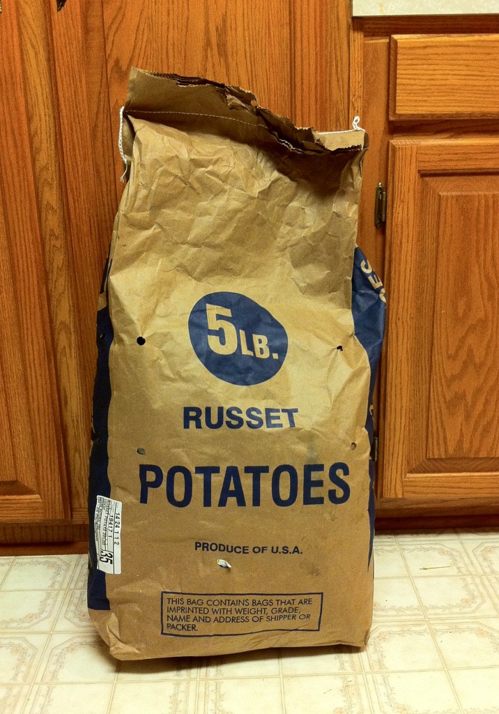 Remember this? This is how we buy potatos currently.