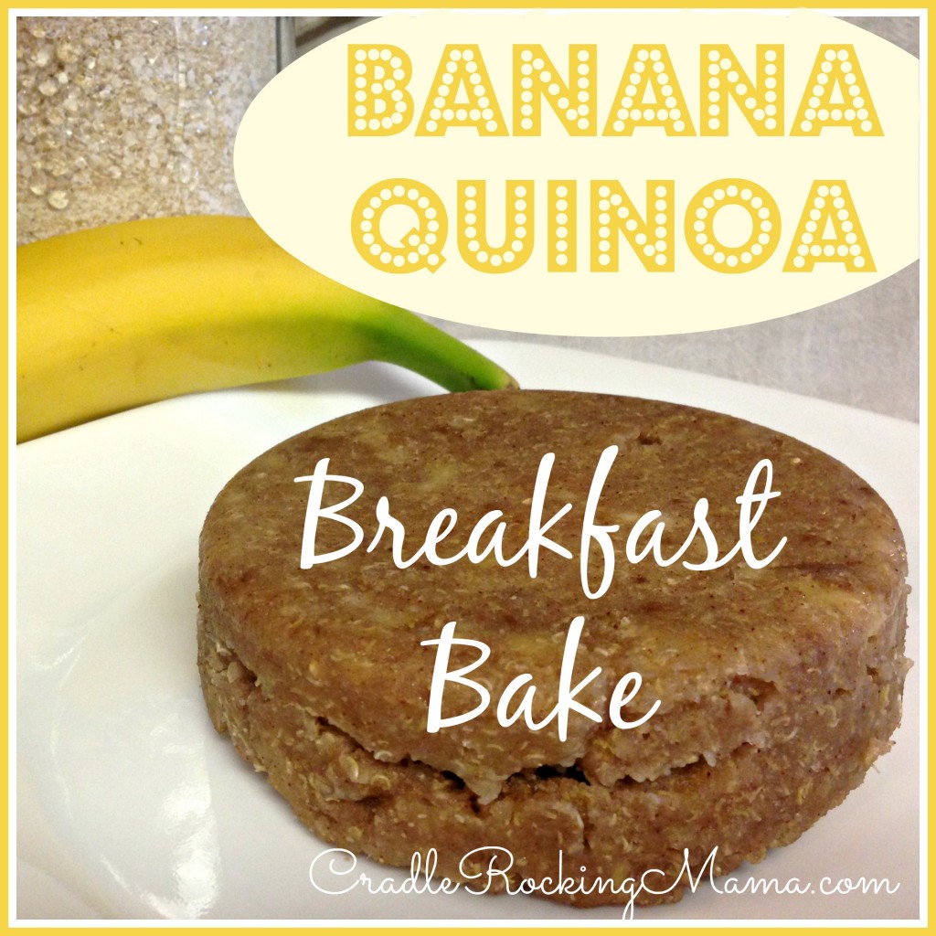 Banana Quinoa Breakfast Bake CradleRockingMama.com