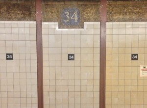 I love the tile work in the Subways in New York!