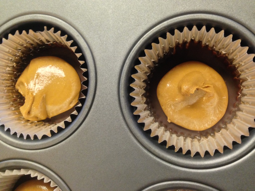 Sunbutter scooped into the middle.