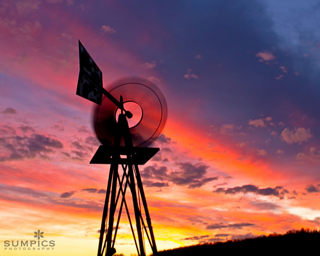 WindmillSunset