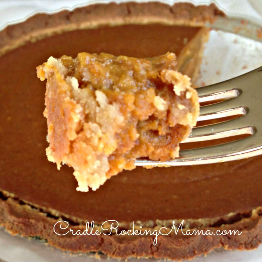 Delicious Bite of Pumpkin Pie CradleRockingMama.com