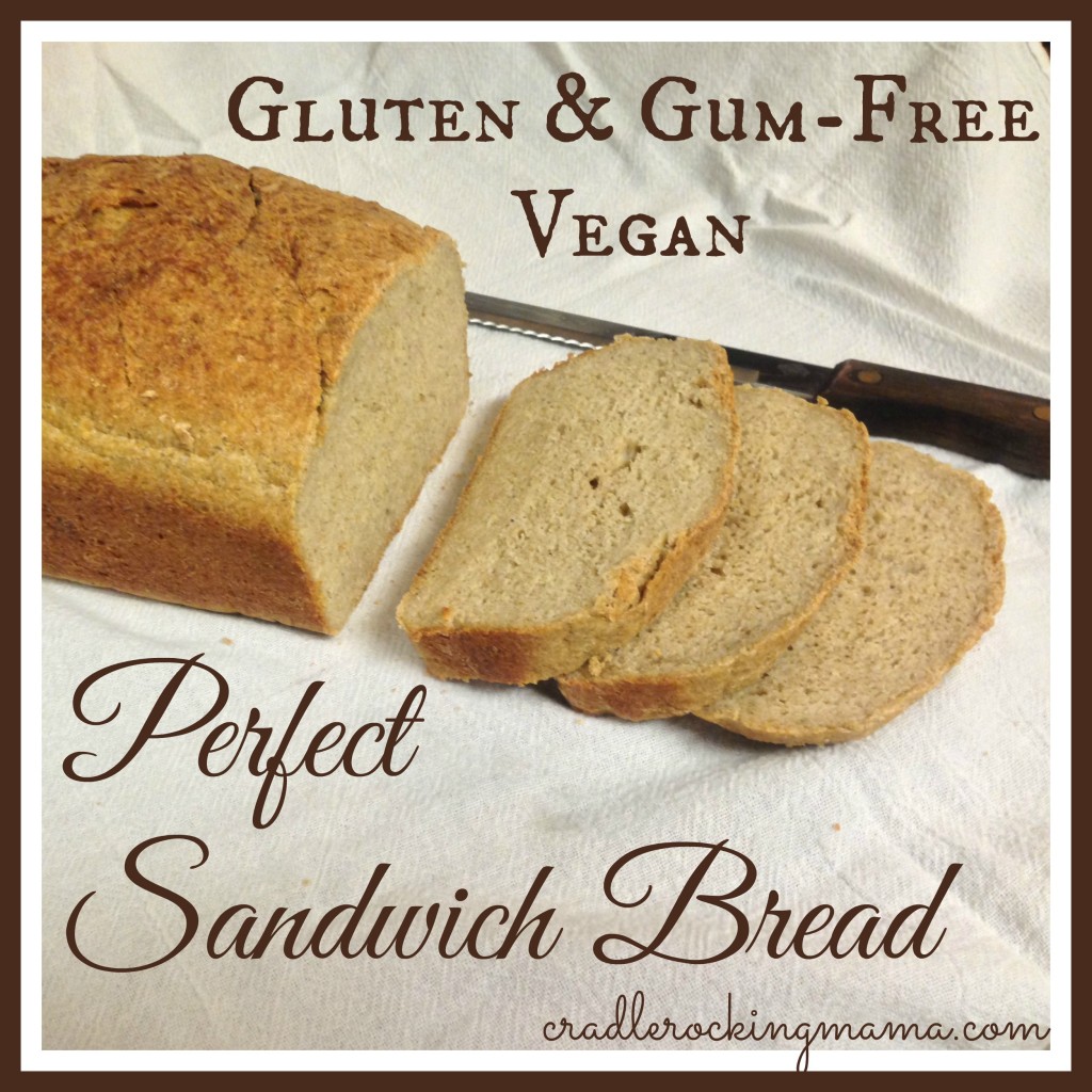 Gluten & Gum Free Vegan Perfect Sandwich Bread cradlerockingmama
