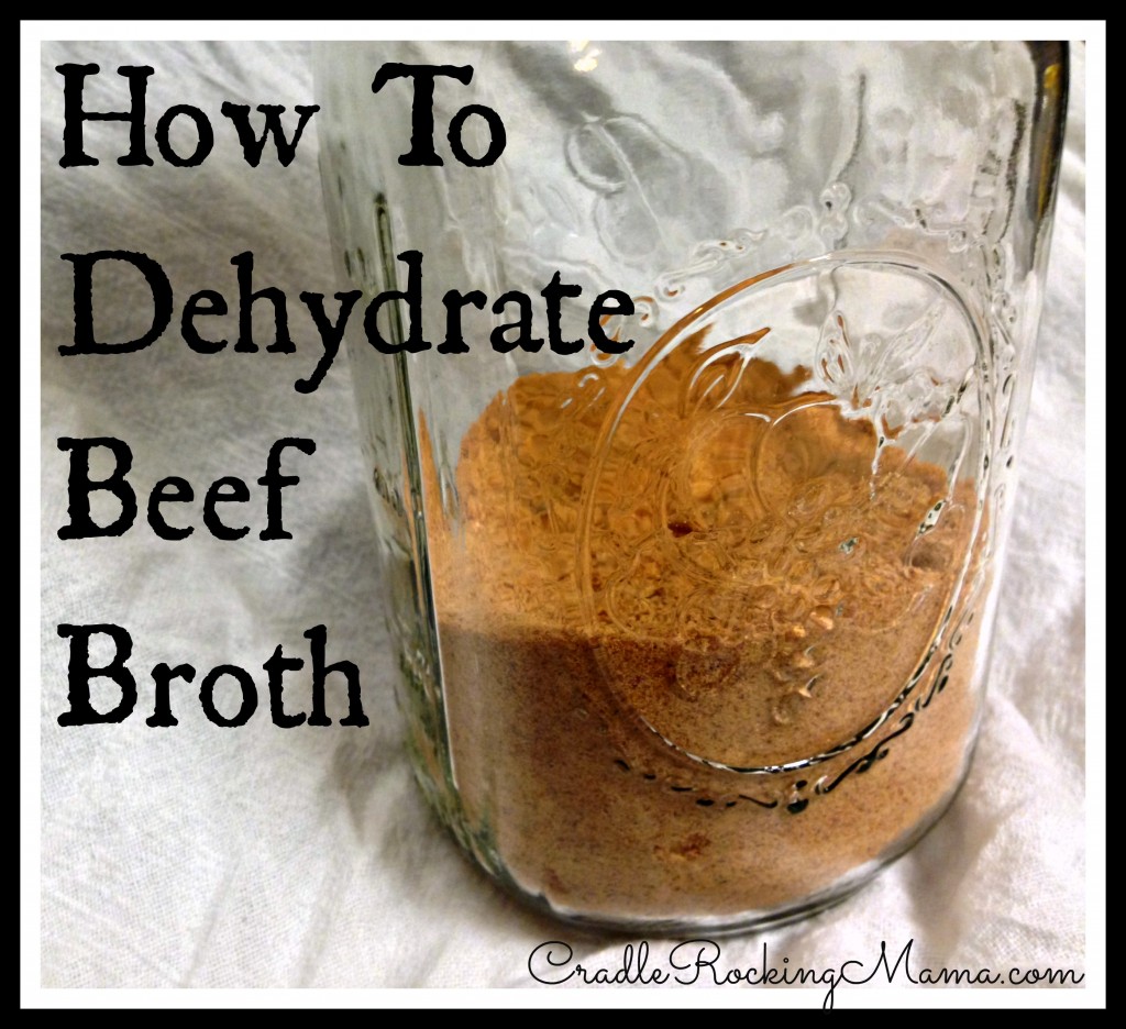 How to Dehydrate Beef Broth cradlerockingmama