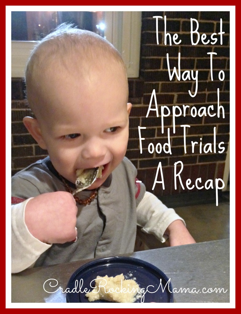 The Best Way to Approach Food Trials - A Recap cradlerockingmama.com