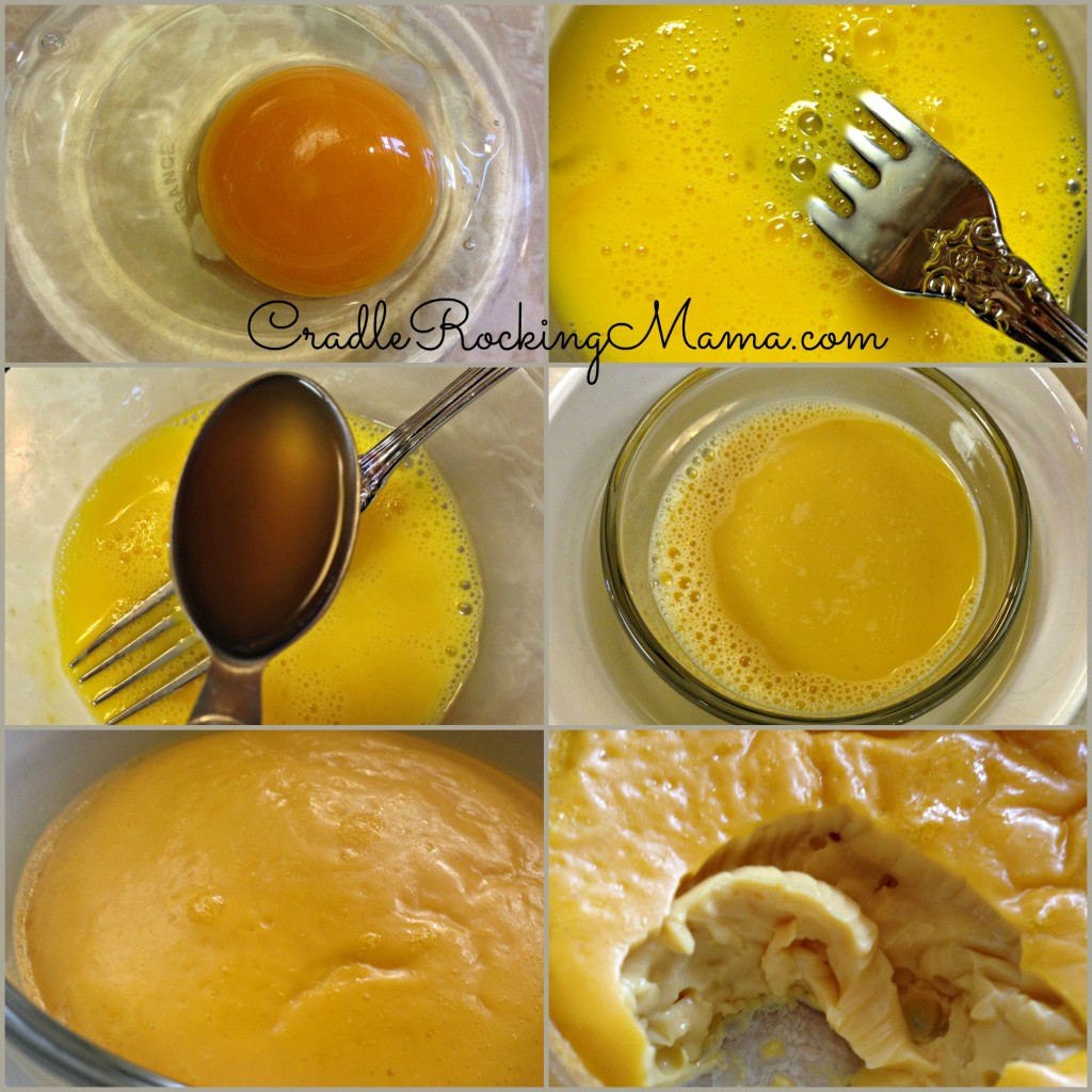 Steps to make baked scrambled eggs CradleRockingMama.com