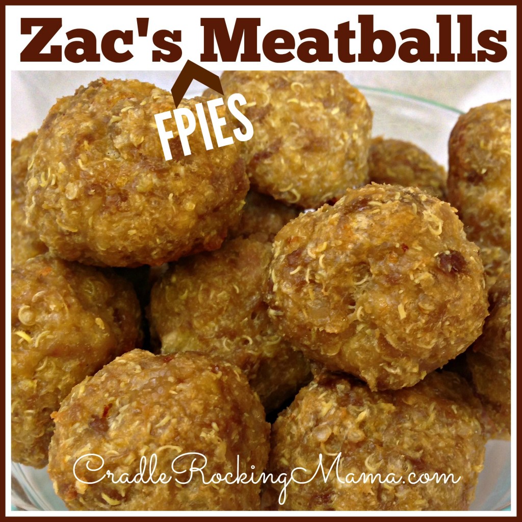 Zac's FPIES Meatballs CradleRockingMama