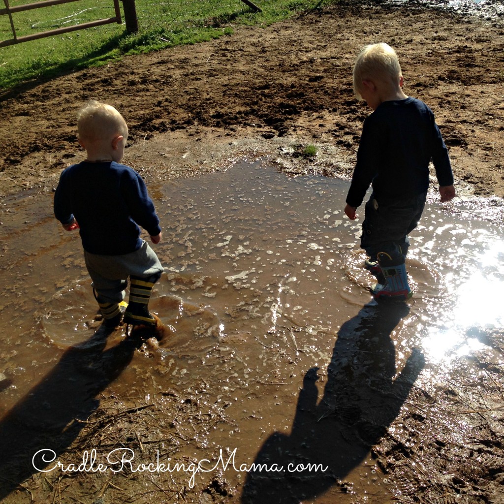 Finding a Mud Puddle CradleRockingMama.com