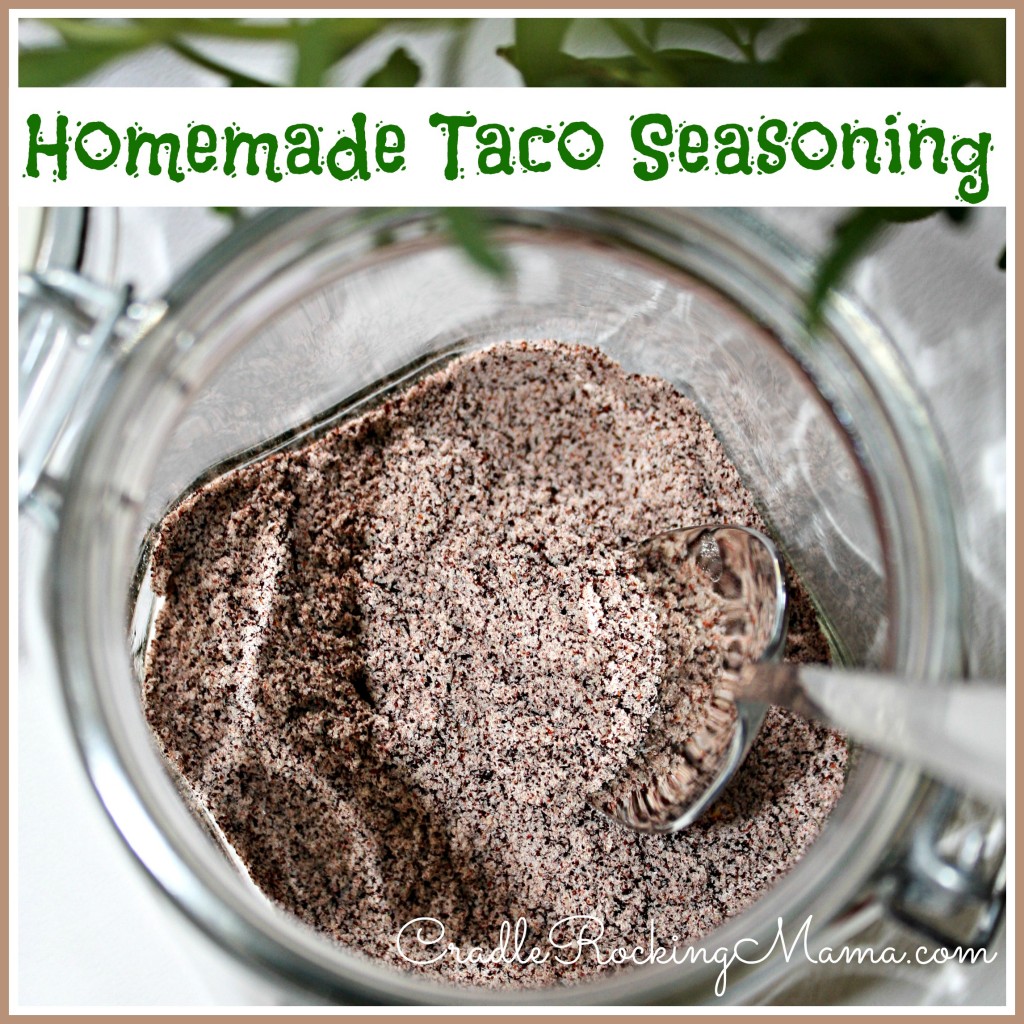 Homemade Taco Seasoning CradleRockingMama.com