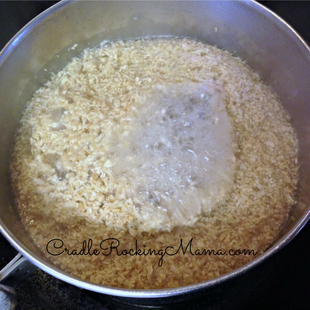 Rehydrating Cauliflower on the stove CradleRockingMama.com