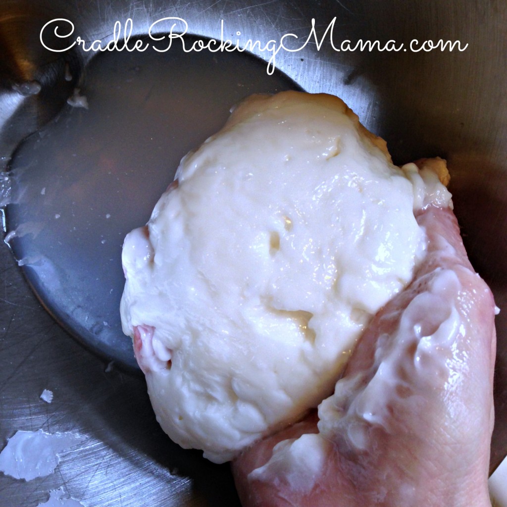 Washing the Butter CradleRockingMama.com