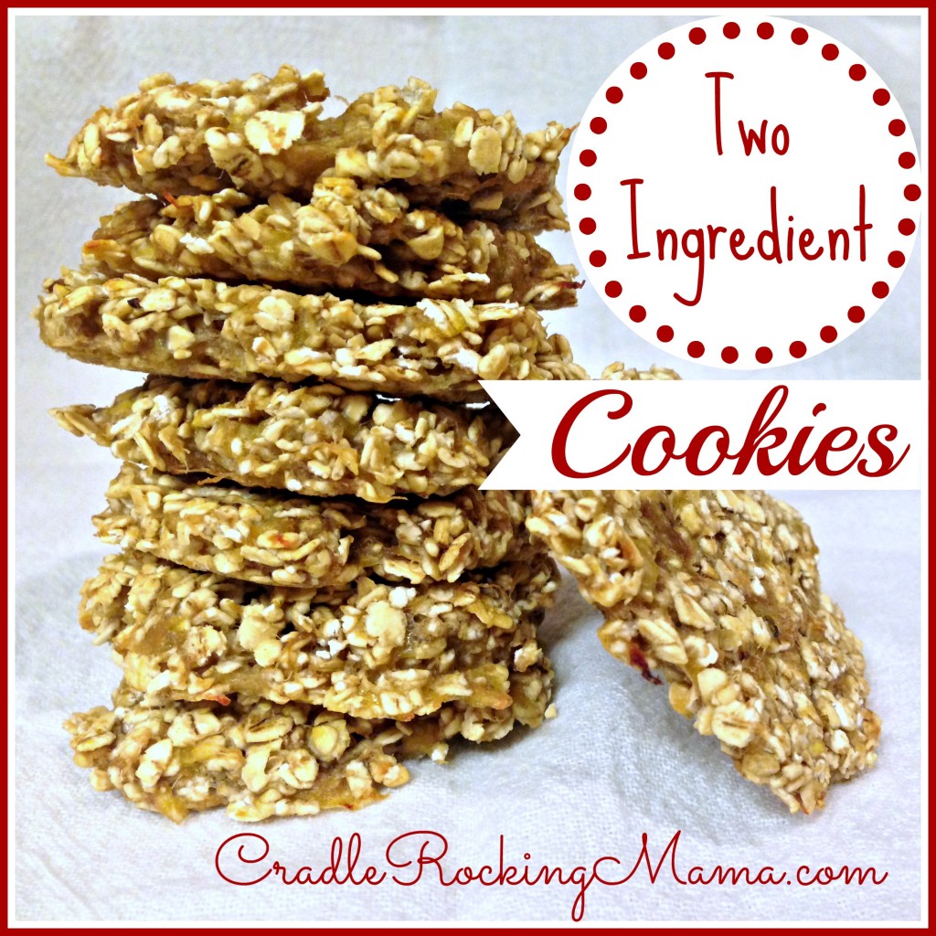 Two Ingredient Cookies CradleRockingMama.com