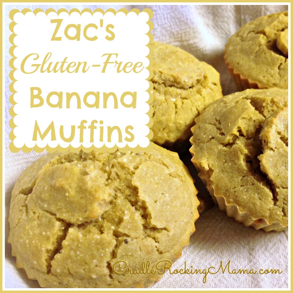 Zac's Gluten Free Banana Muffins CradleRockingMama.com