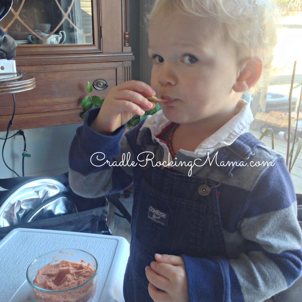 Eating in the kitchen CradleRockingMama.com