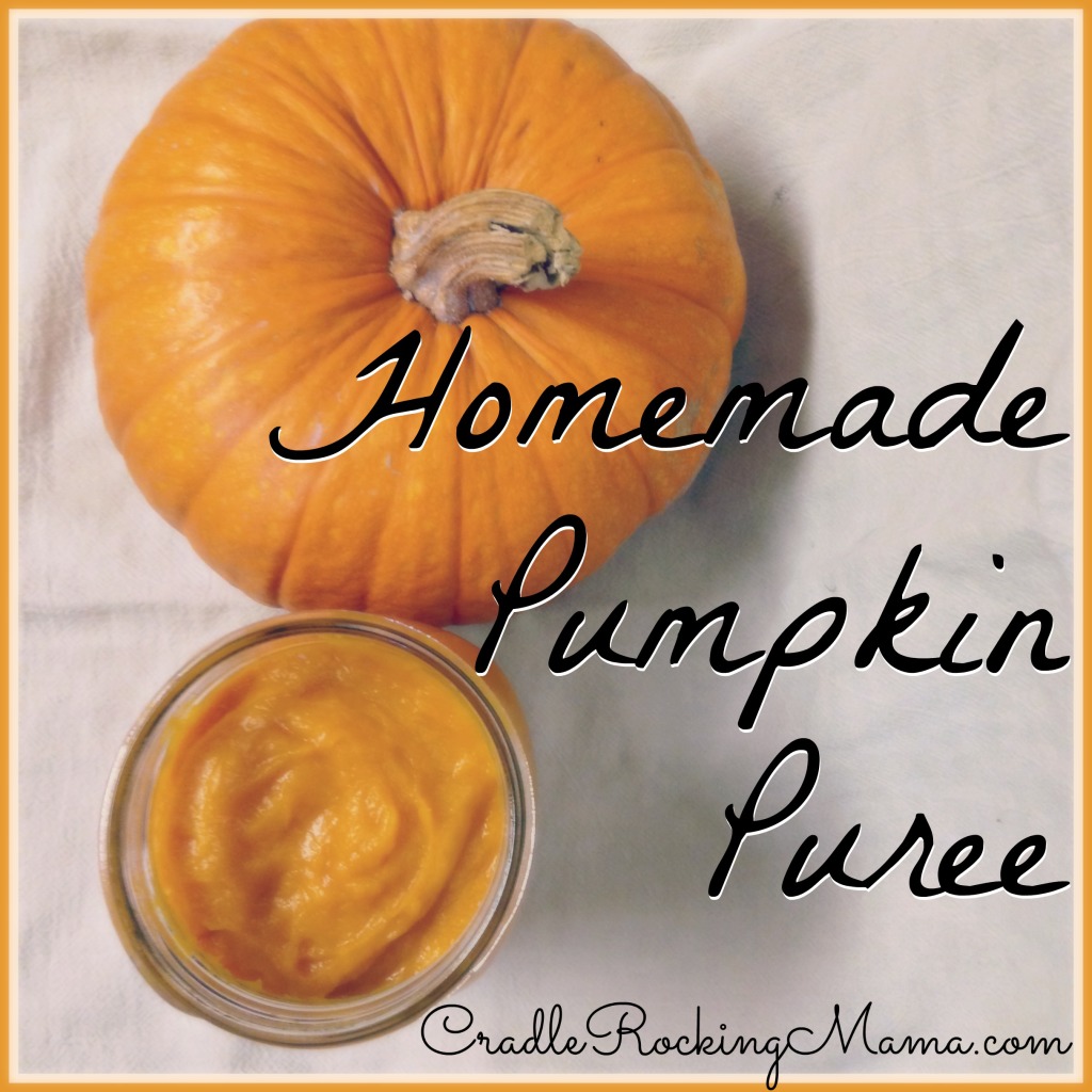 Homemade Pumpkin Puree CradleRockingMama.com