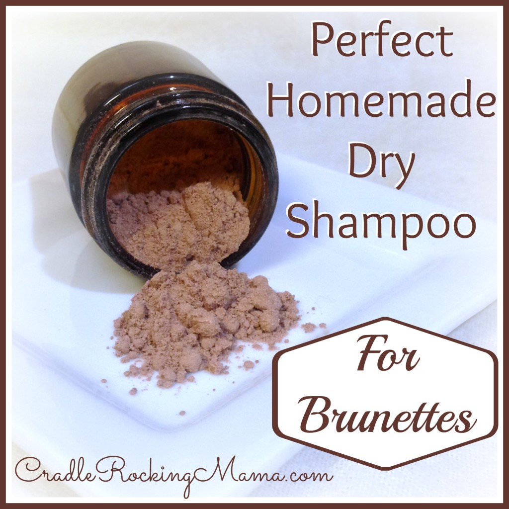 Perfect Homemade Dry Shampoo For Brunettes CradleRockingMama.com