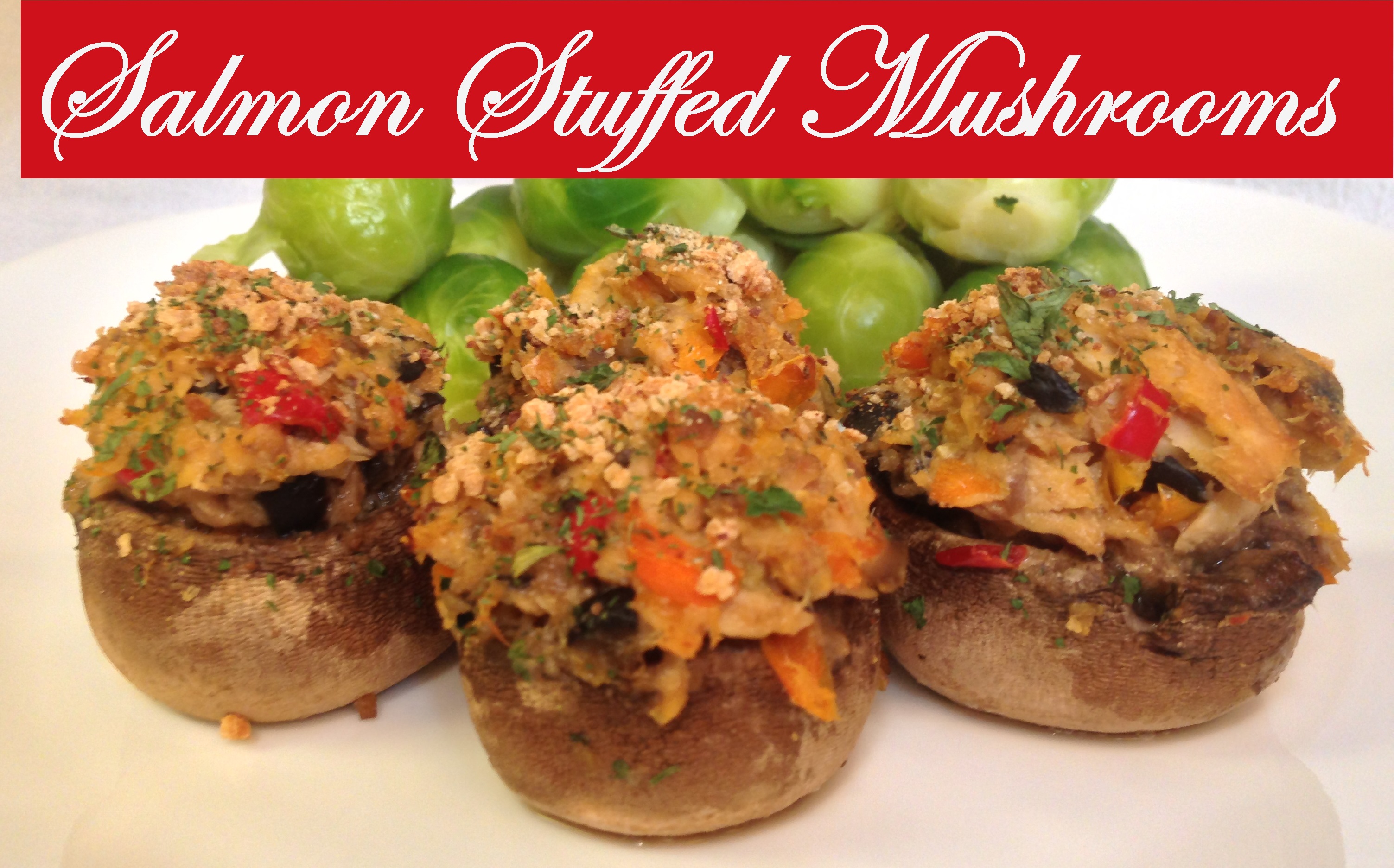 Salmon Stuffed Mushrooms - Cradle Rocking Mama